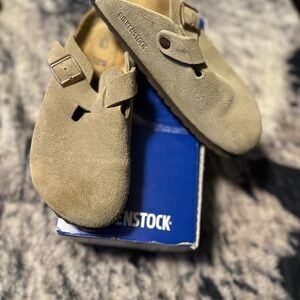 Birkenstock Boston clog taupe
